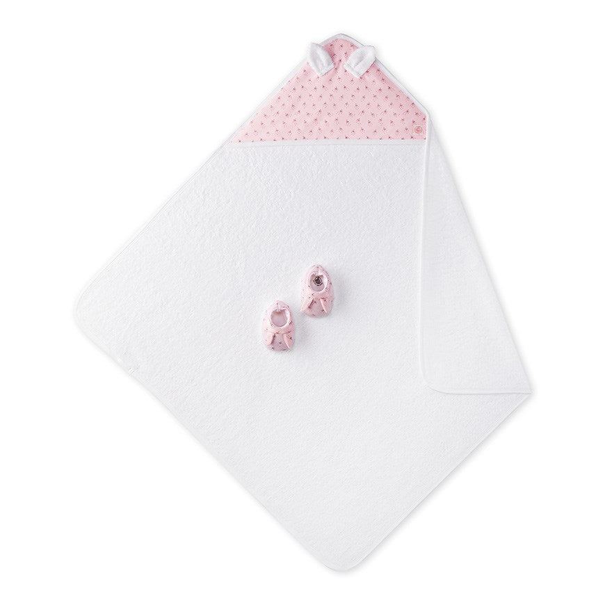Girls + Boy Petit Bateau Bunny Towel with Booties Petit Bateau