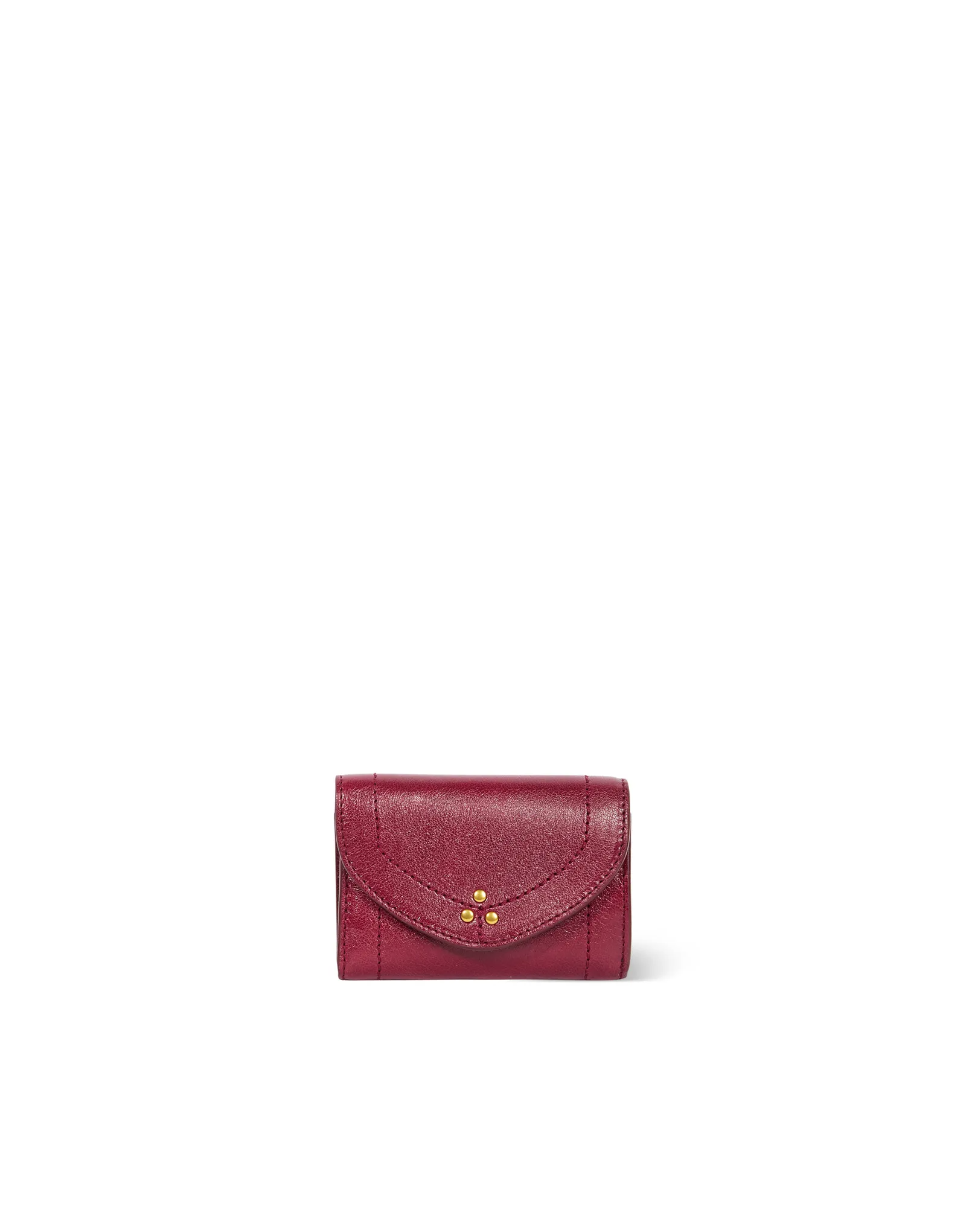 Wallets Jerome Dreyfuss Small Helmut Wallet in Raisin Jerome Dreyfuss