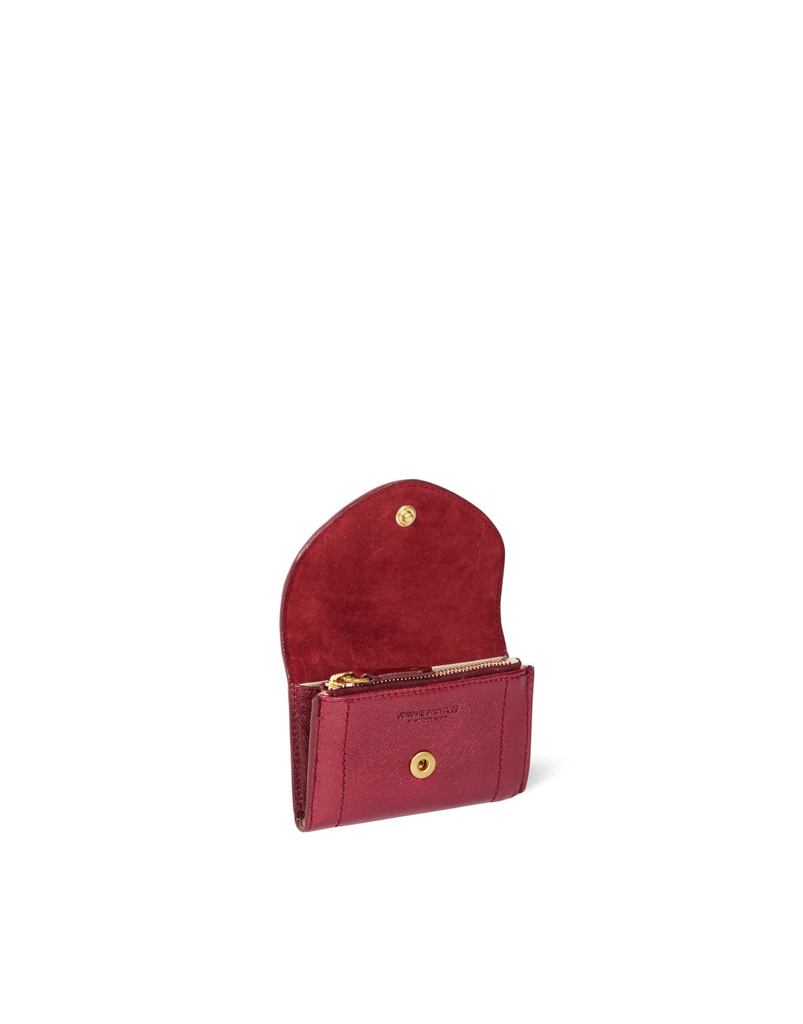 Wallets Jerome Dreyfuss Small Helmut Wallet in Raisin Jerome Dreyfuss