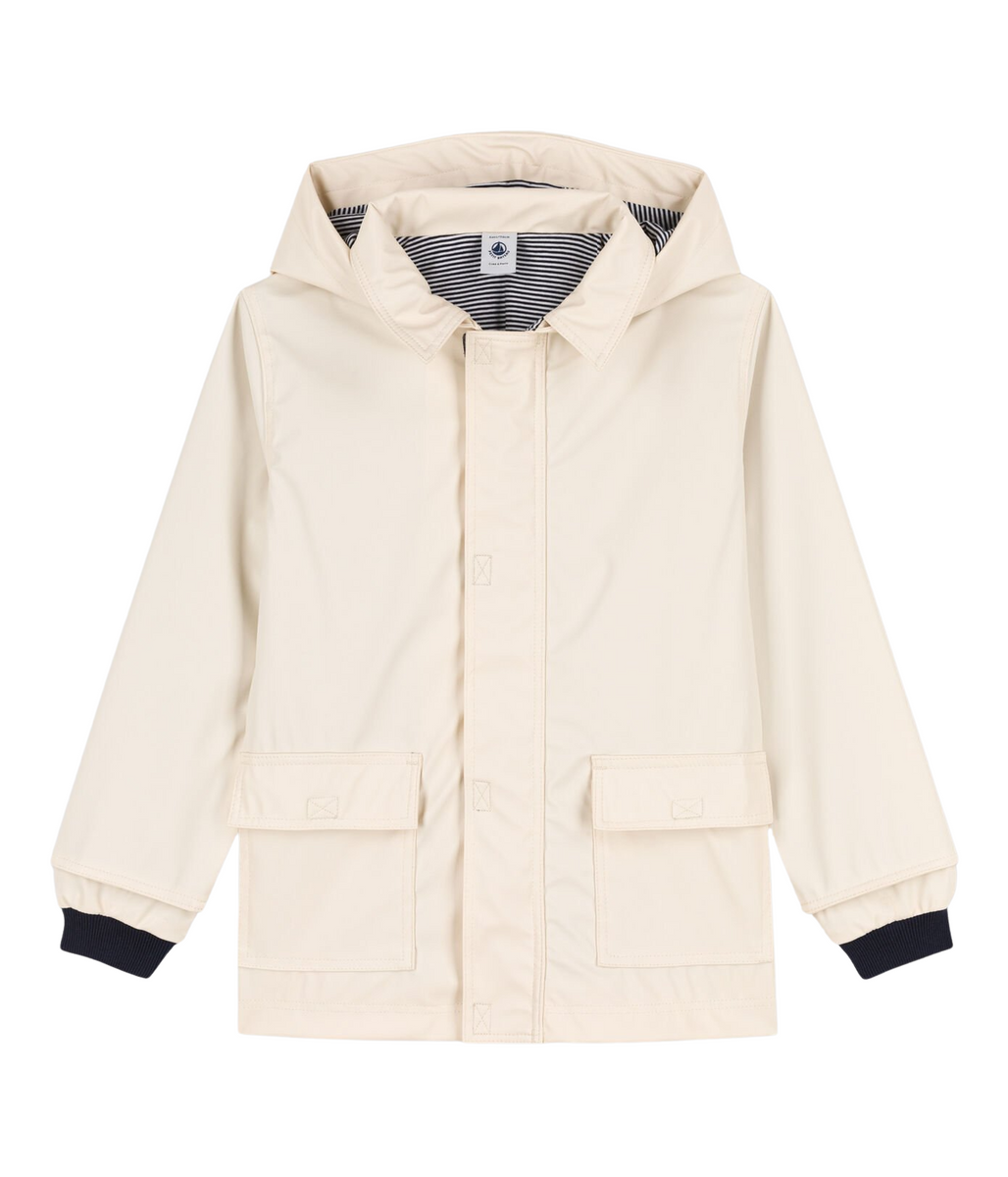 Girls 2025 white raincoat