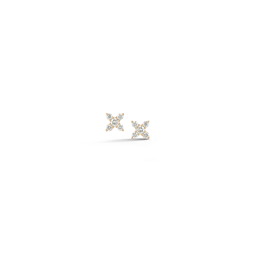 Earrings Dana Rebecca Ava Bea X Studs in Yellow Gold Dana Rebecca
