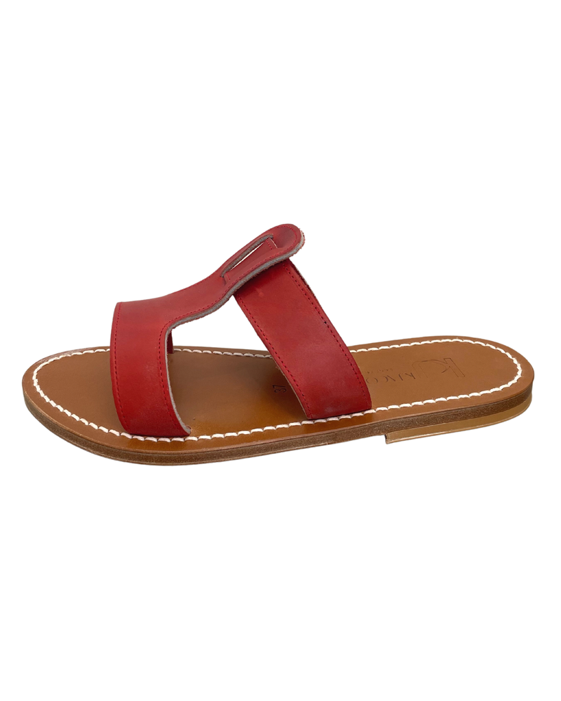Shoes K. Jacques Rhea Slides in Red Rouge K. Jacques