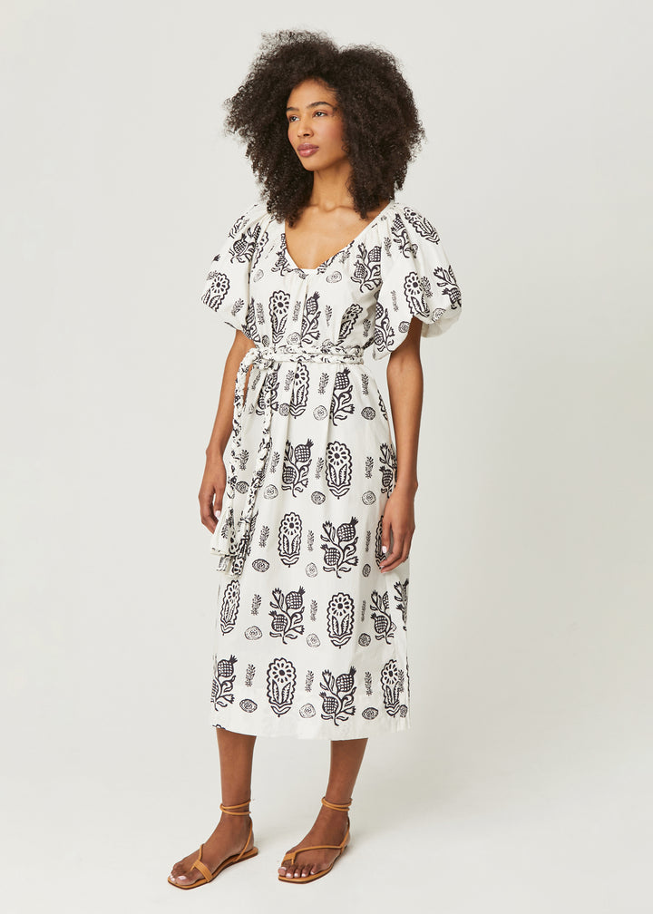 Dresses Rhode Resort Augustina Dress in Ivory Block Rhode Resort