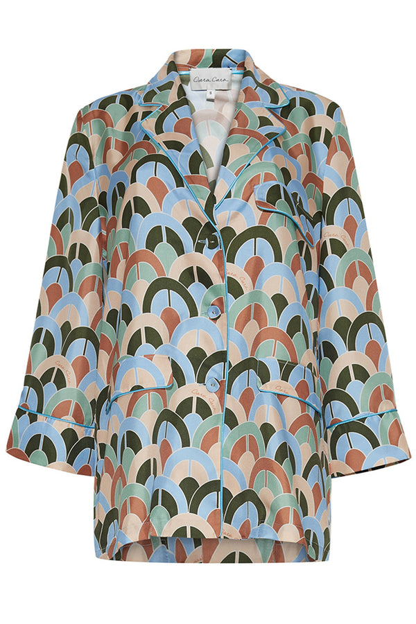 Tops Cara Cara Venezia Jacket in Geo Moss Cara Cara