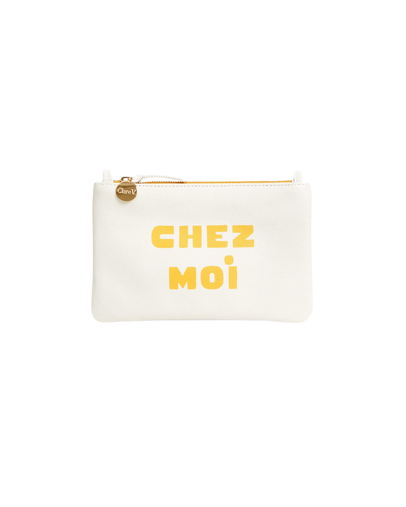 Handbags Clare V. "Chez Moi" Wallet Clutch in Cream Clare V.