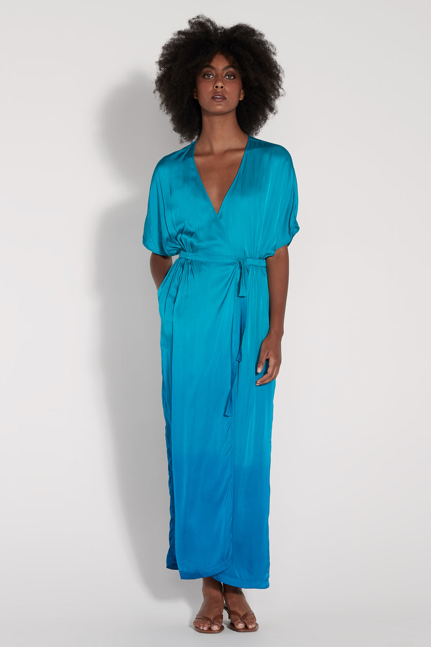 Dresses Raquel Allegra Diane Dress in Aqua Raquel Allegra