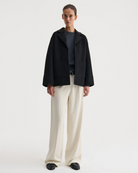 SWEATERS The Viki Short Coat in Black Nonchi