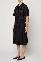 SKIRTS Pleat Skirt in Black Atelier Delphine