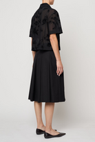 SKIRTS Pleat Skirt in Black Atelier Delphine