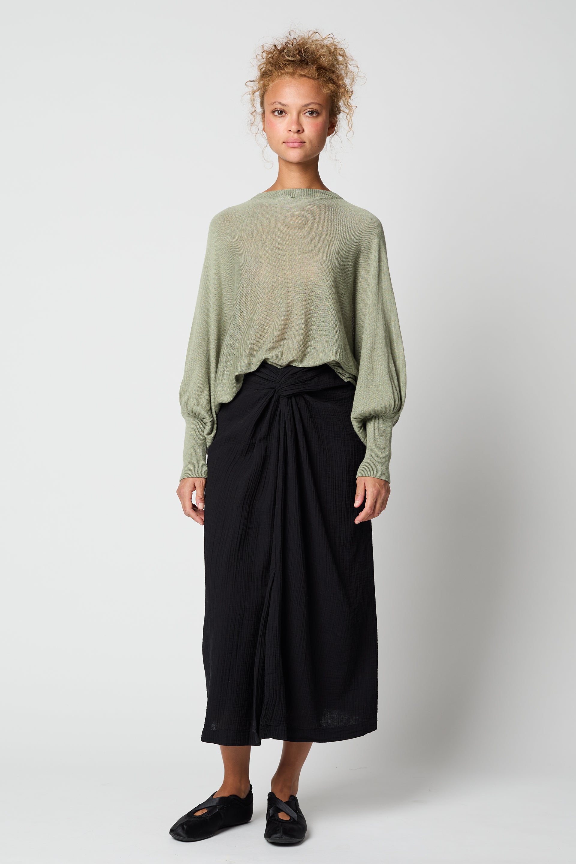 SKIRTS Handkerchief Skirt In Black Atelier Delphine