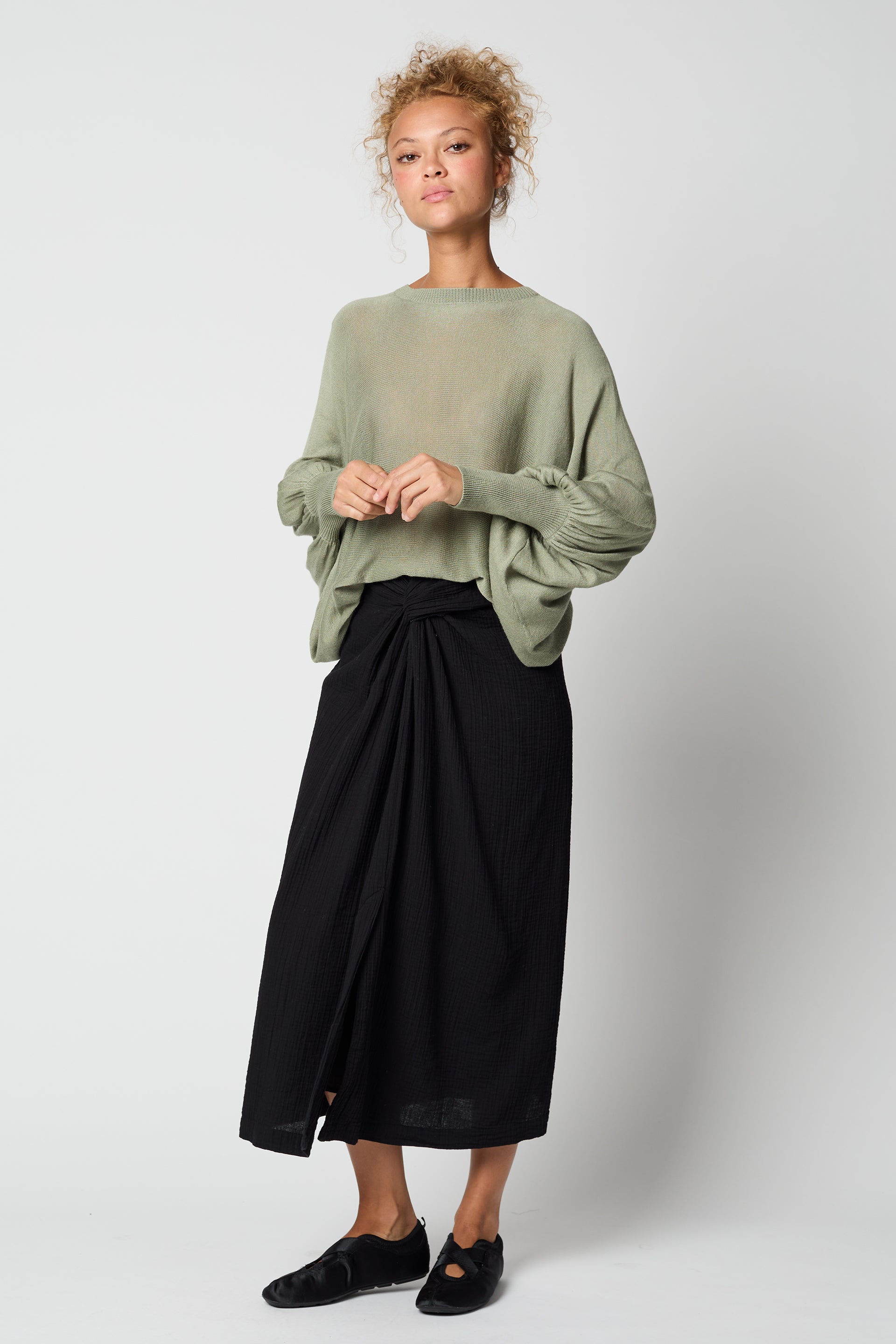 SKIRTS Handkerchief Skirt In Black Atelier Delphine