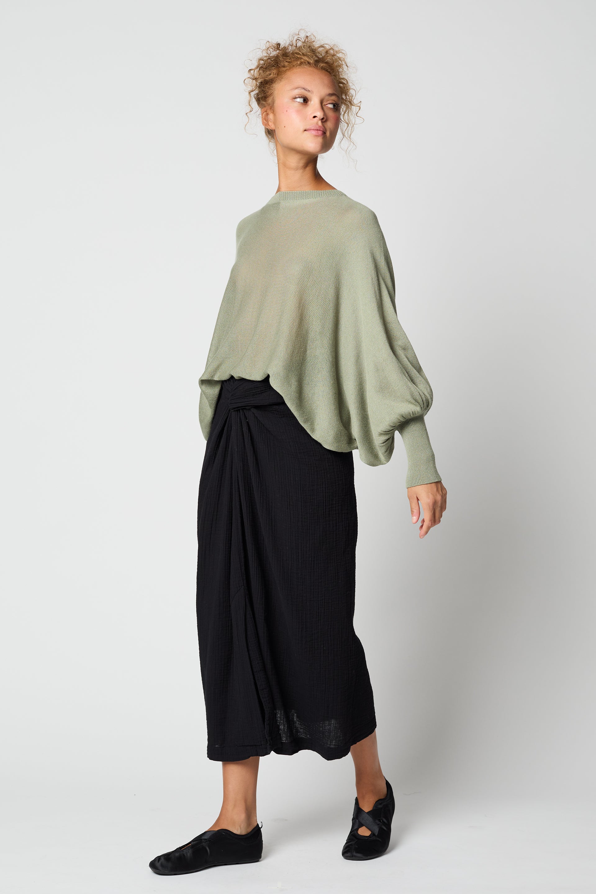SKIRTS Handkerchief Skirt In Black Atelier Delphine