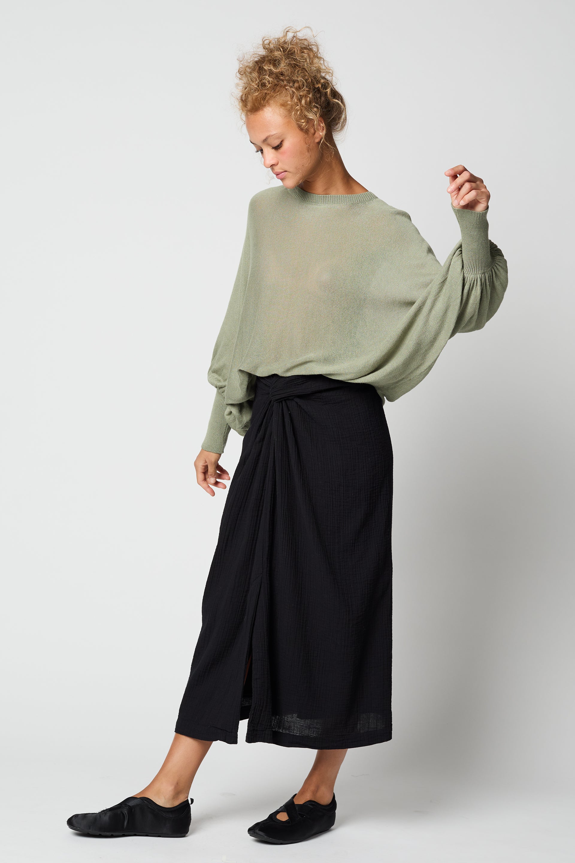 SKIRTS Handkerchief Skirt In Black Atelier Delphine