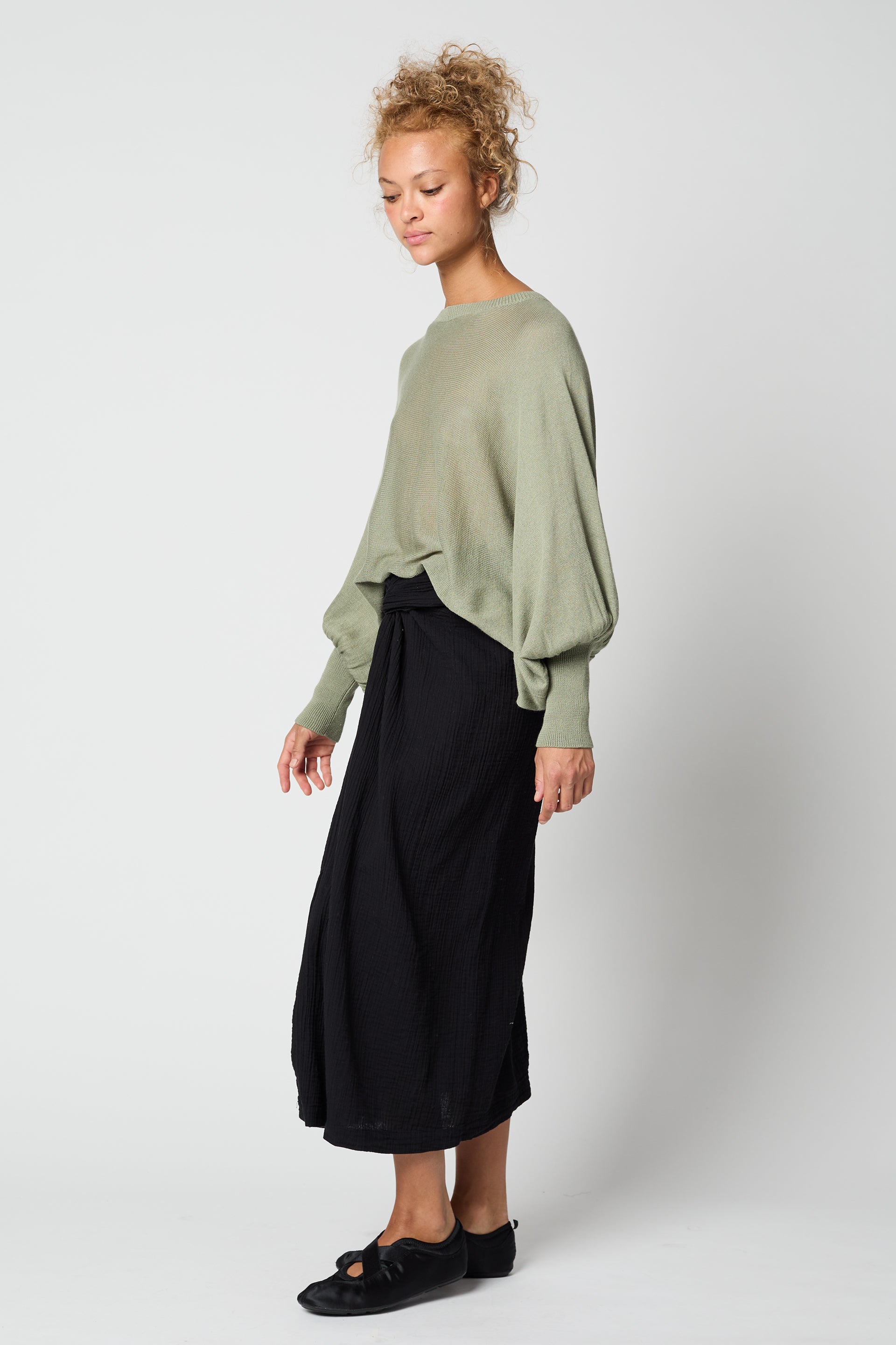 SKIRTS Handkerchief Skirt In Black Atelier Delphine