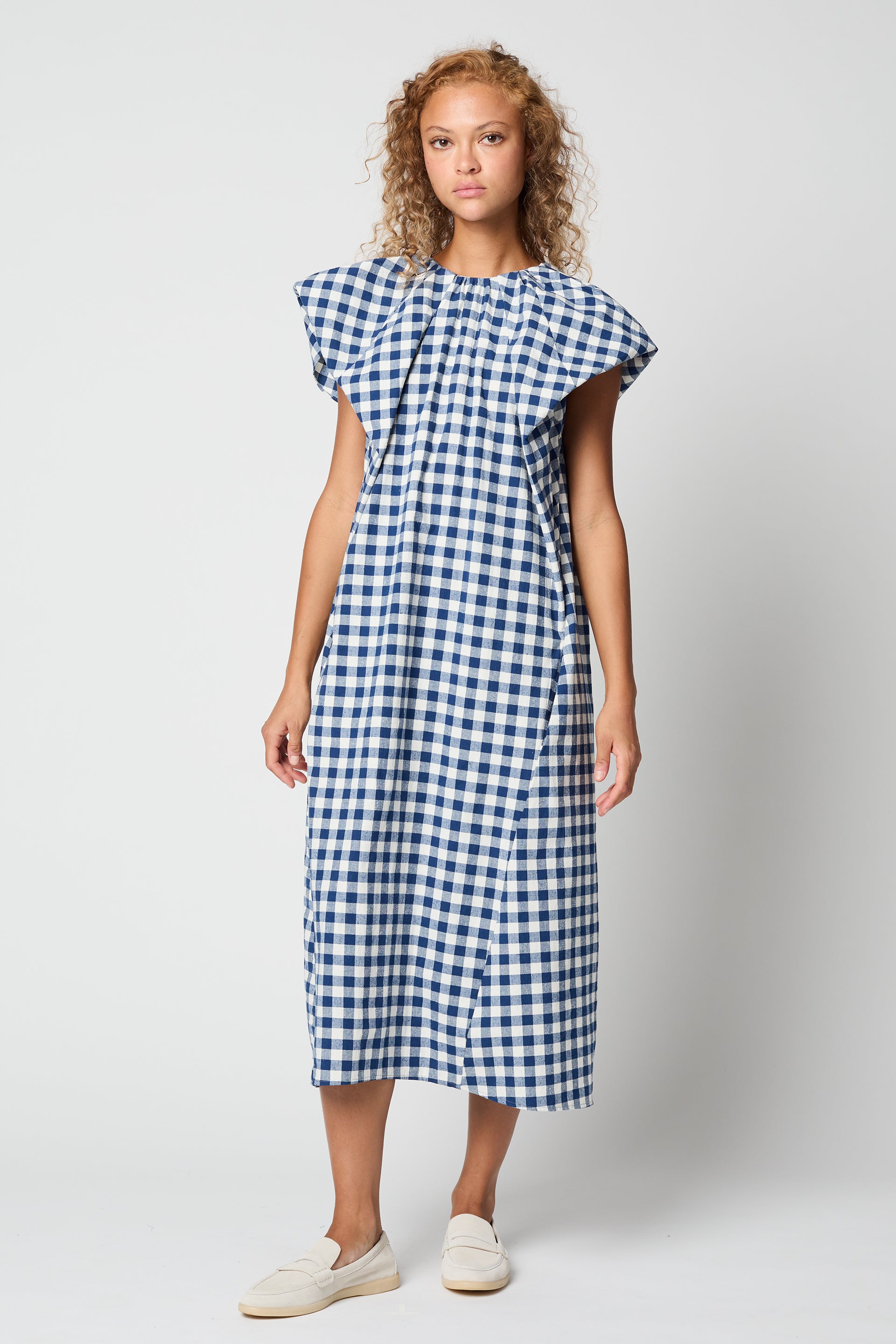 DRESSES/JUMPSUITS Cacie Dress in Gingham Atelier Delphine