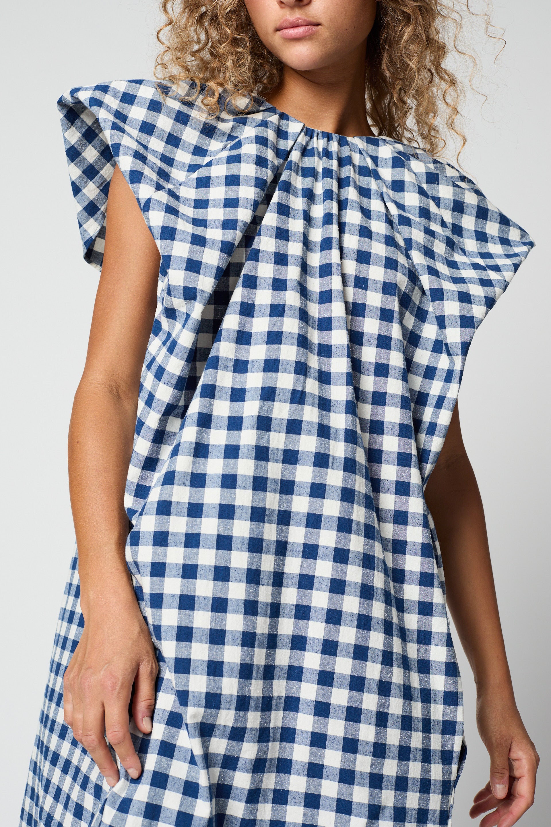 DRESSES/JUMPSUITS Cacie Dress in Gingham Atelier Delphine