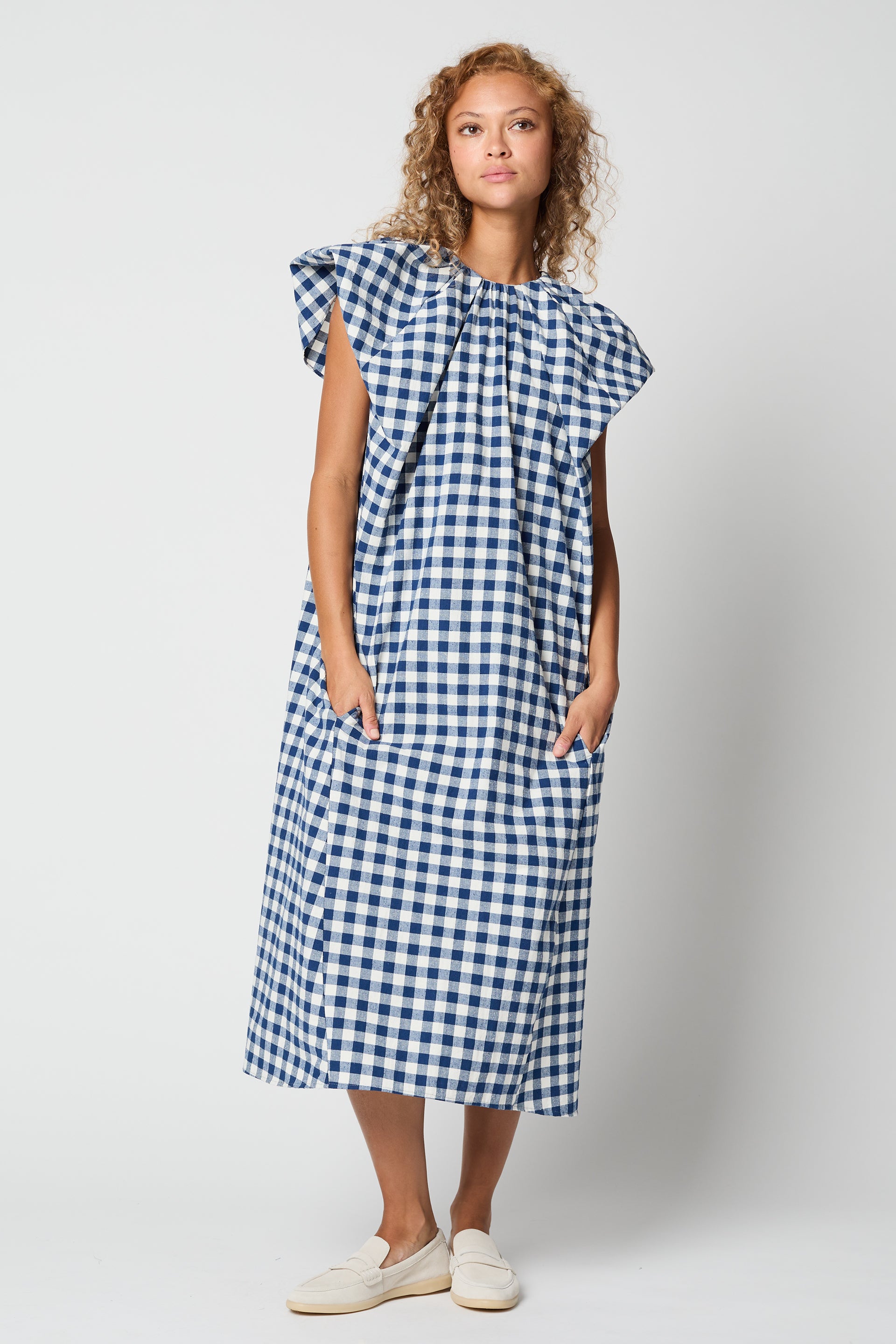 DRESSES/JUMPSUITS Cacie Dress in Gingham Atelier Delphine