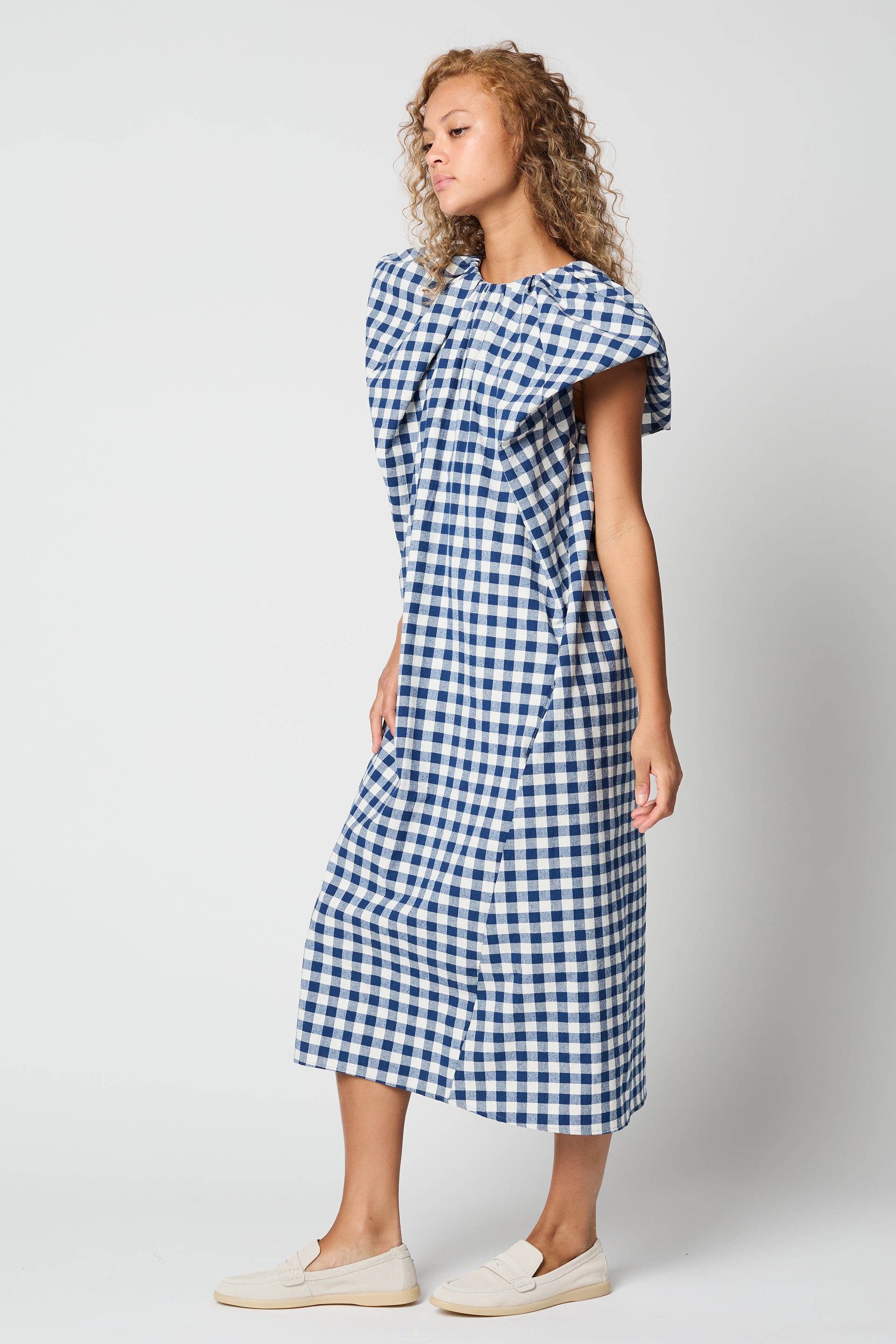 DRESSES/JUMPSUITS Cacie Dress in Gingham Atelier Delphine