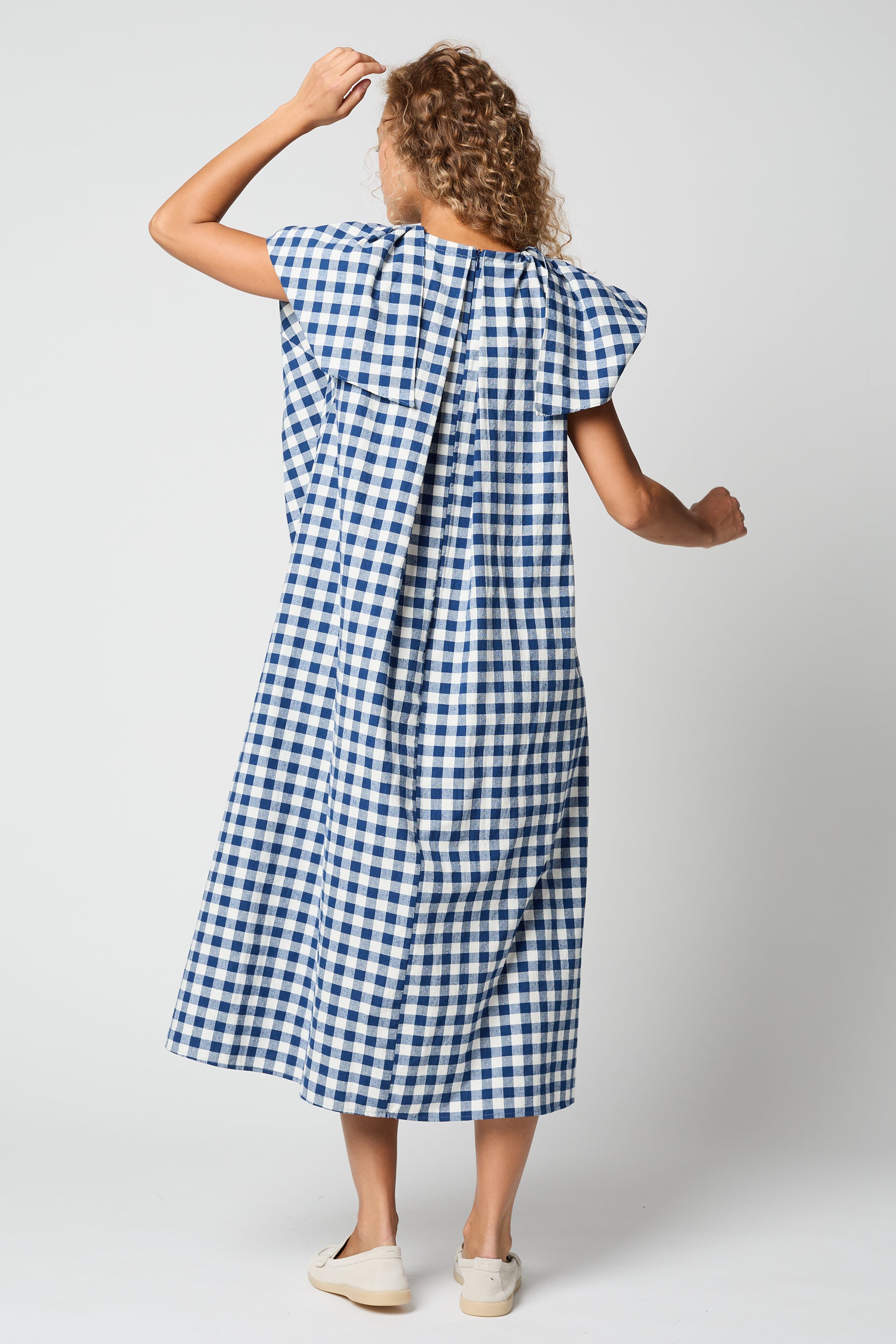 DRESSES/JUMPSUITS Cacie Dress in Gingham Atelier Delphine