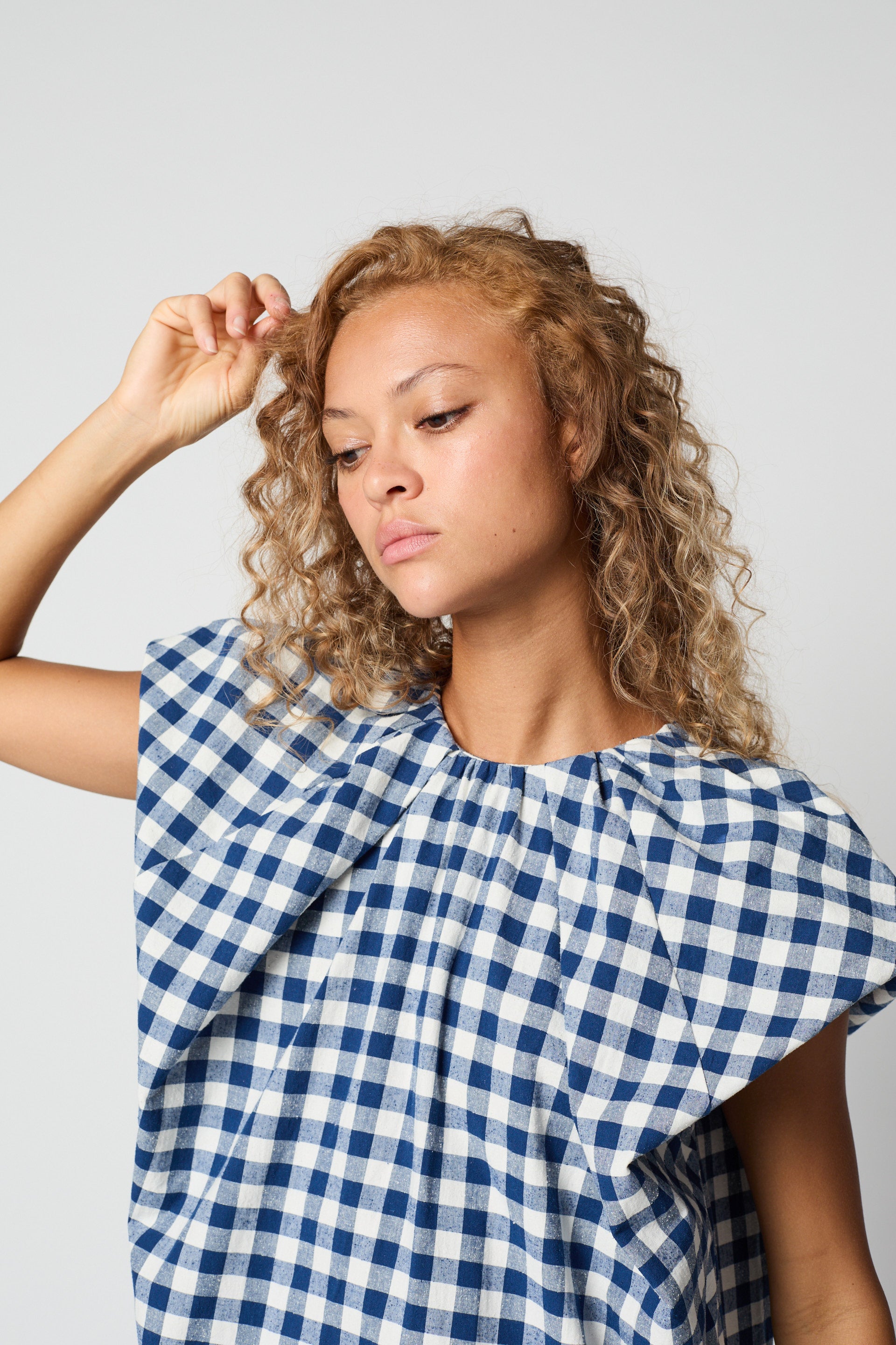 DRESSES/JUMPSUITS Cacie Dress in Gingham Atelier Delphine