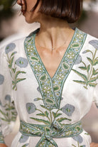 DRESSES/JUMPSUITS Mykonos Mini Dress in Blue Flower Maison Marigold