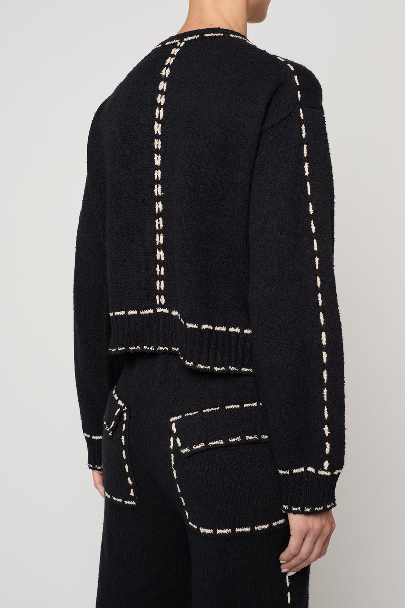 COATS/JACKET Lottie Jacket in Black & Tan Atelier Delphine