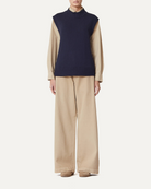 SWEATERS Gilet Flavio Knit Top in Atlantic Labo Art
