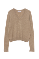 SWEATERS Cashmere V-Neck Pullover in Eco Organic by John Patrick