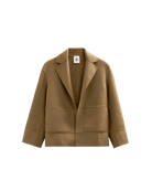 SWEATERS The Viki Short Coat in Camel Nonchi