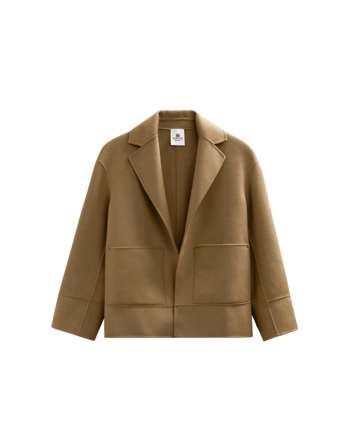 SWEATERS The Viki Short Coat in Camel Nonchi