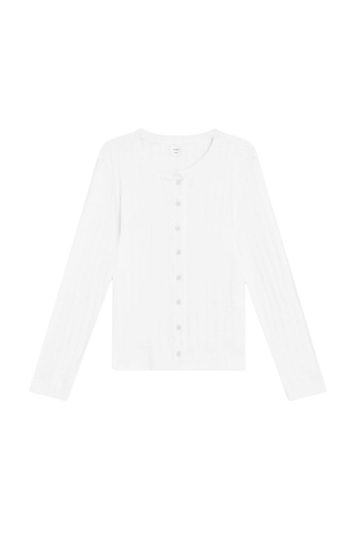 SWEATERS POINTELLE CLASSIC CREW CARDIGAN Leset