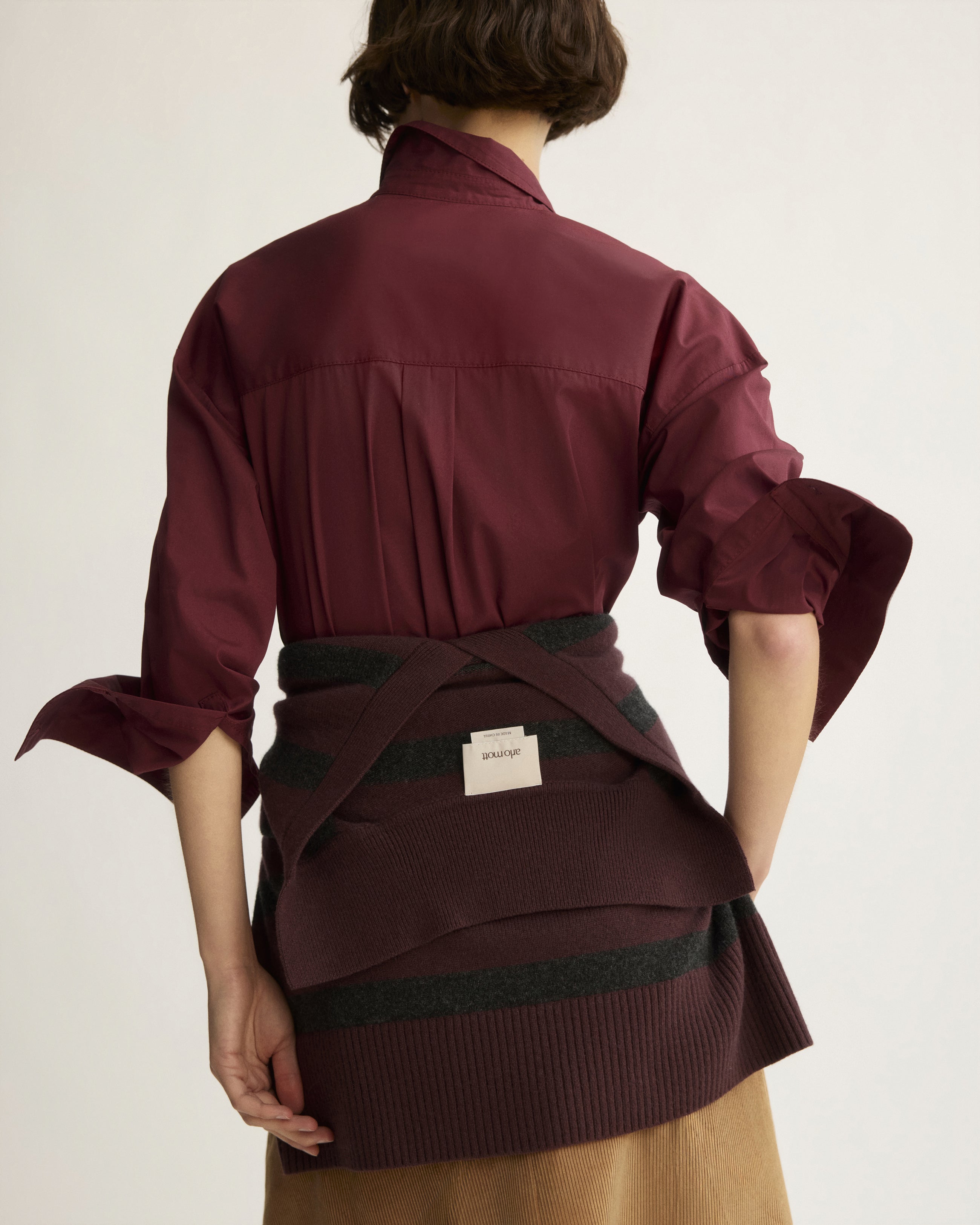 BLOUSES/SHIRTS/TOPS Watts Solid Side Button Shirt in Berry Arlo Mott