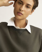 SWEATERS Kent Crewneck With Snaps in Granite Arlo Mott