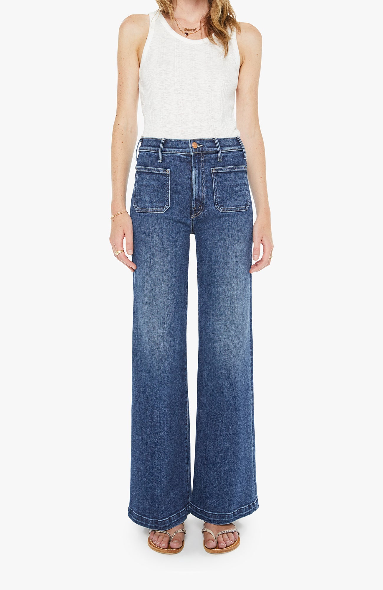 DENIM Hustler Roller Patch Pocket Skimp Jean Mother