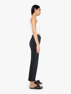 DENIM Mid Rise Rambler Zip Ankle Jean in Night in Venice Mother