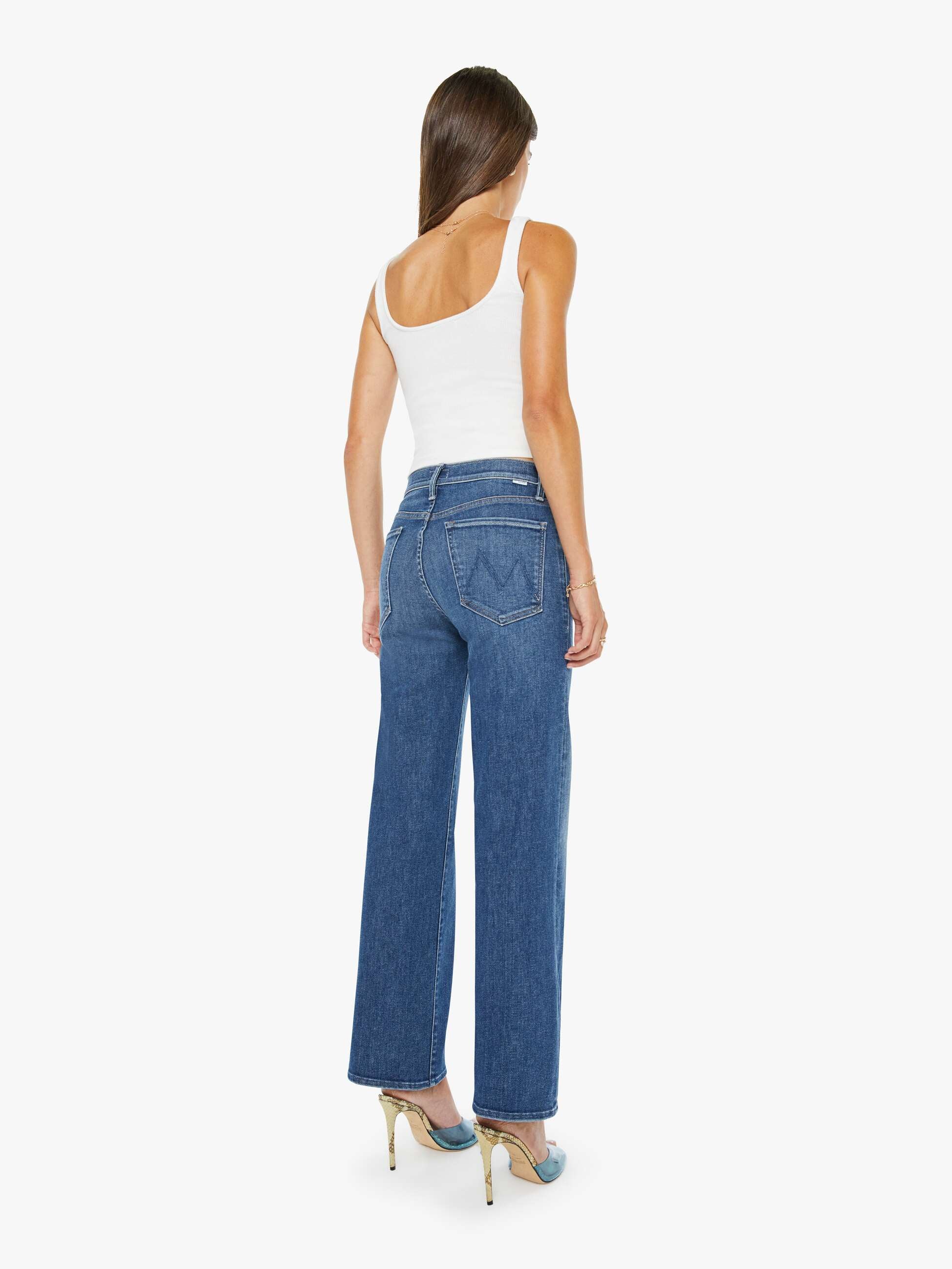 DENIM The Mid Rise Rambler Zip Ankle Jean in Catch My Drift Mother