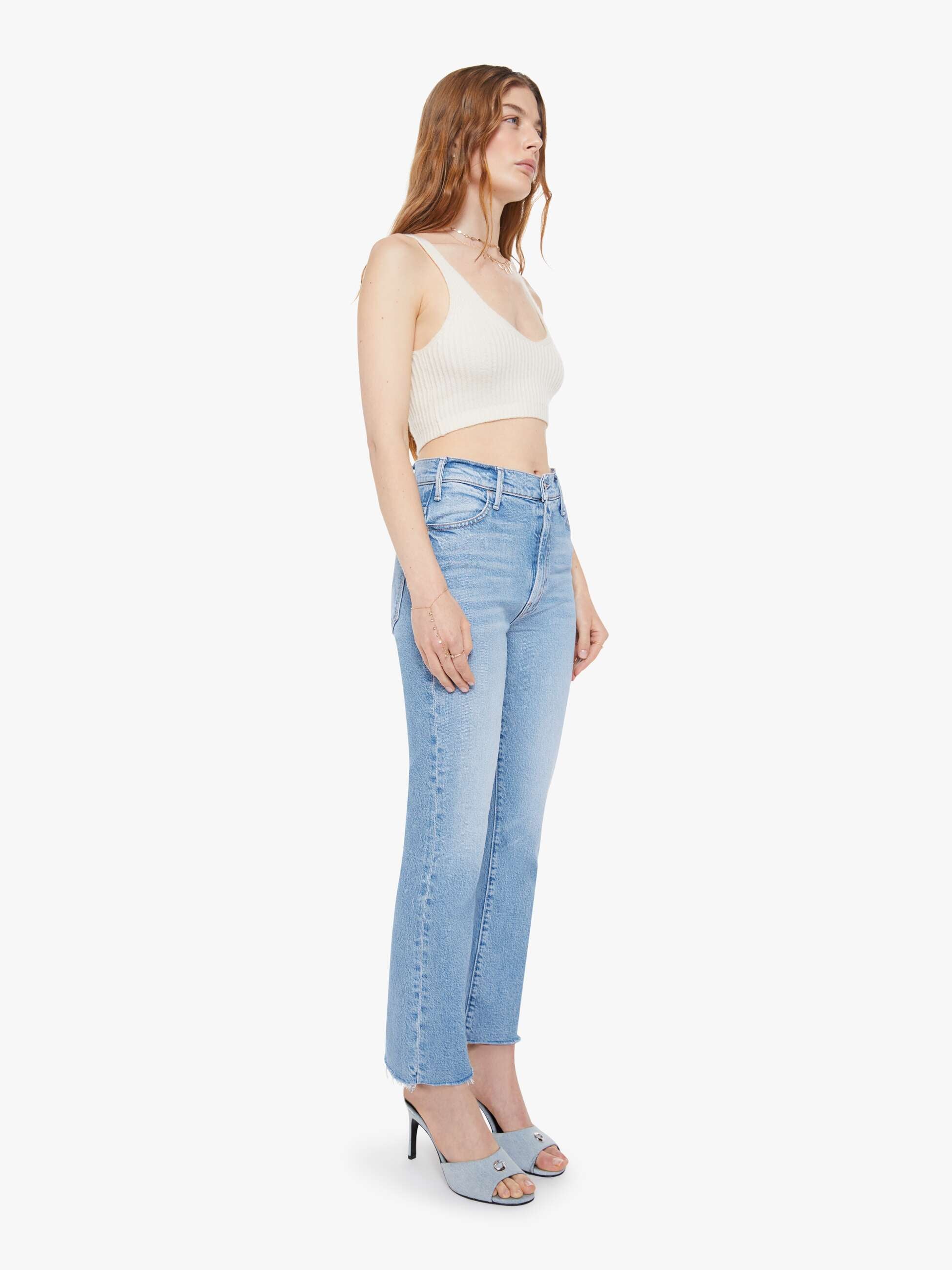 DENIM The Hustler Ankle Fray Jean in Sow Surreal Mother