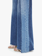 DENIM The Tux Sidestepper Sneak Fray Jean in Double Take Mother