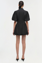 DRESSES/JUMPSUITS Cleo Balloon Pintuck Mini Dress in Black Simkhai