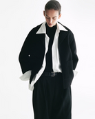 SWEATERS The Viki Short Coat in Black Nonchi