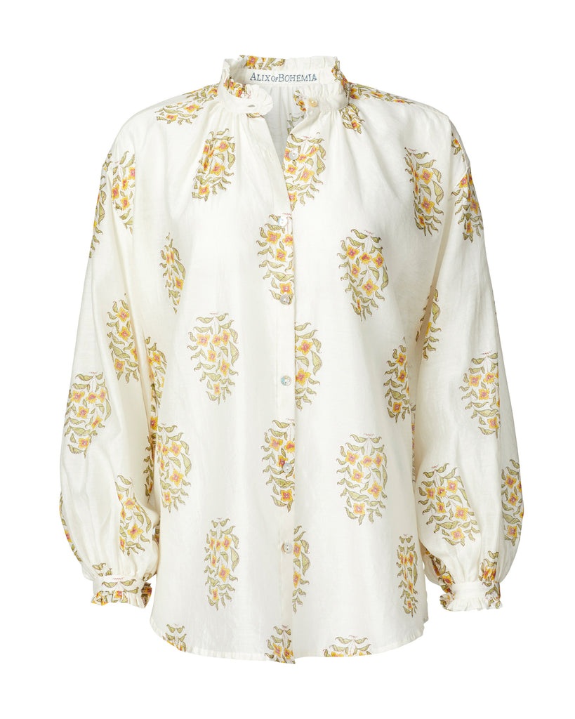 Tops Alix of Bohemia Poet Buttercup Top in White Butter Alix of Bohemia