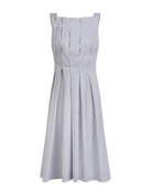 DRESSES/JUMPSUITS Nara Stripe Dress in Admiral Navy Merlette