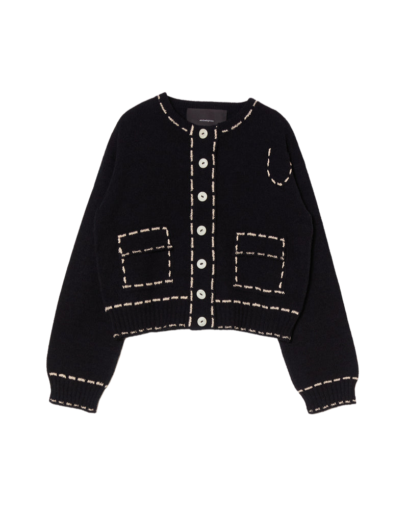 COATS/JACKET Lottie Jacket in Black & Tan Atelier Delphine