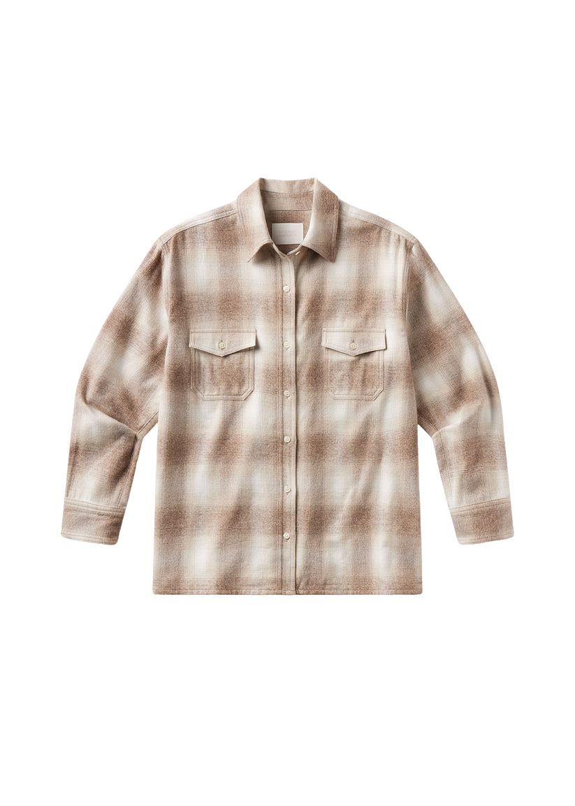 BLOUSES/SHIRTS/TOPS Kota Long Button Up in Schiffer Plaid Citizens of Humanity