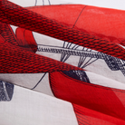 ACCESSORIES Des Rives Et Des Rives Scarf in Red Inoui Editions
