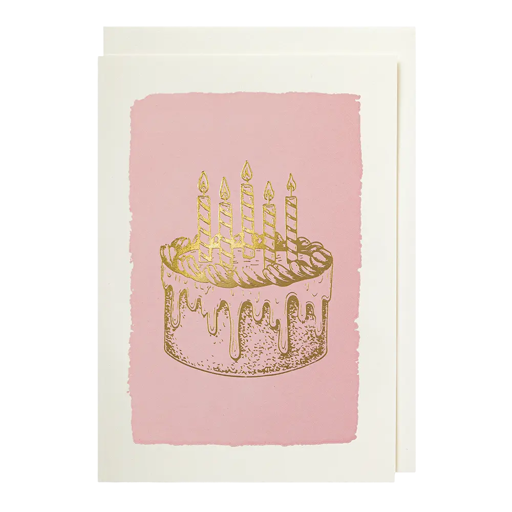 BOOKS/STATIONERY Gold Cake - Greeting Card Archivist Gallery