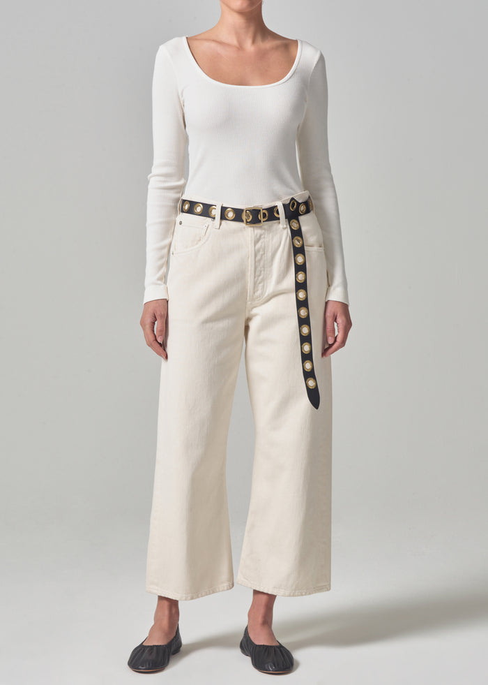 DENIM GAUCHO WIDE LEG IN MARZIPAN Citizens of Humanity