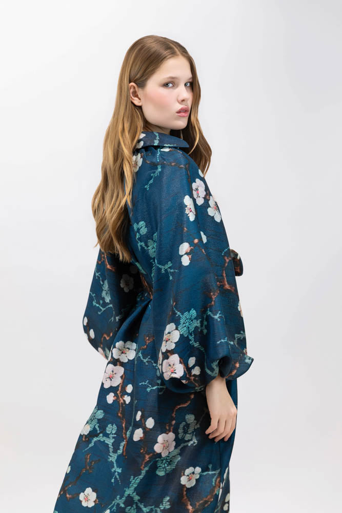 DRESSES/JUMPSUITS Almond Blossom Dress in Midnight Blue Psophia