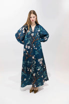 DRESSES/JUMPSUITS Almond Blossom Dress in Midnight Blue Psophia