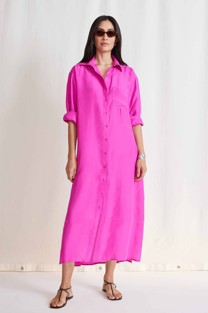 Dresses Apiece Apart Viva Tunic Dress in Fuchsia Apiece Apart